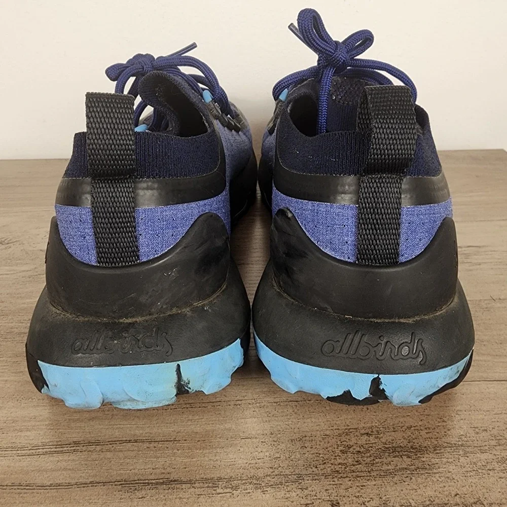 Allbirds Men's Navy and Light Blue Sneakers - Picture 4 of 7